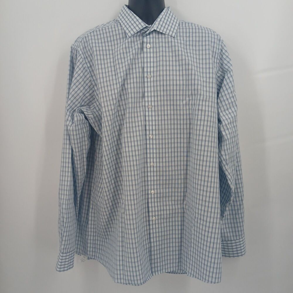 mens calvin klein tall performance non iron button down shirt size 37 XLT
